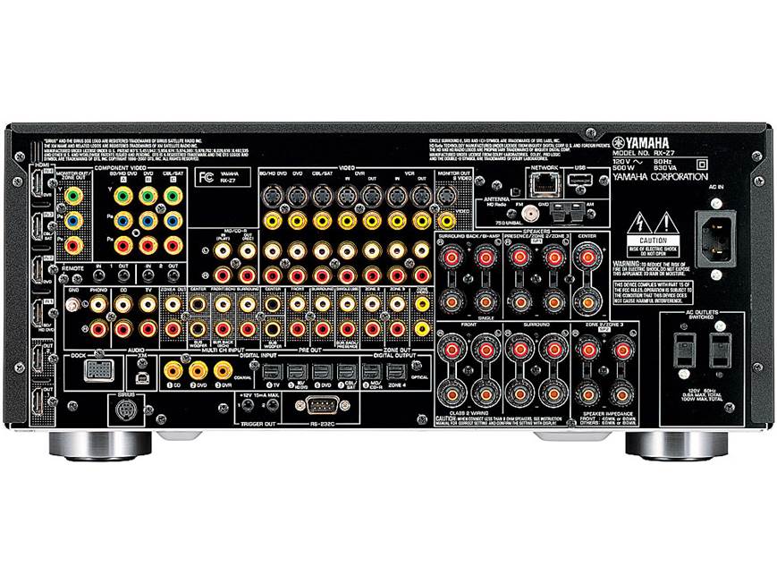 Yamaha RX-Z7 Home theater receiver, Internet-ready at Crutchfield