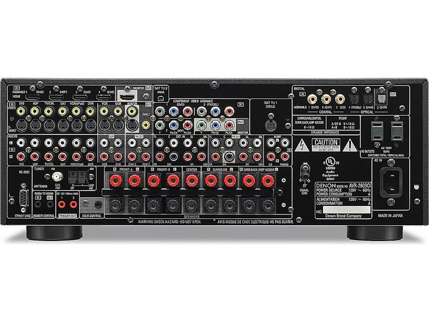 Denon AVR-2809CI Home theater receiver with HDMI switching and