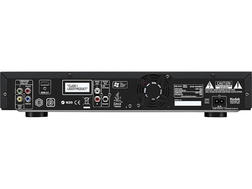 Denon DVD-1800BD Blu-ray Disc™ high-definition player at Crutchfield