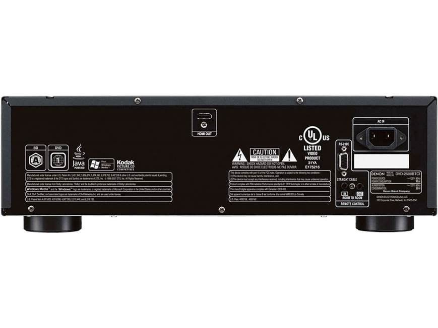 Denon DVD-2500BTCI Blu-ray Disc™ high-definition player at Crutchfield