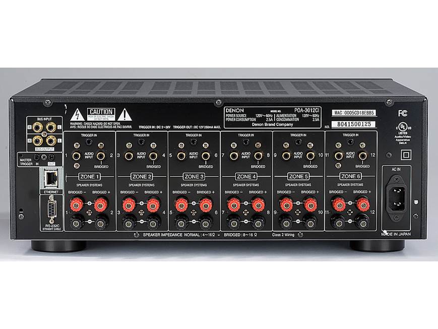 Denon POA-3012CI 12-channel multi-room amplifier at Crutchfield