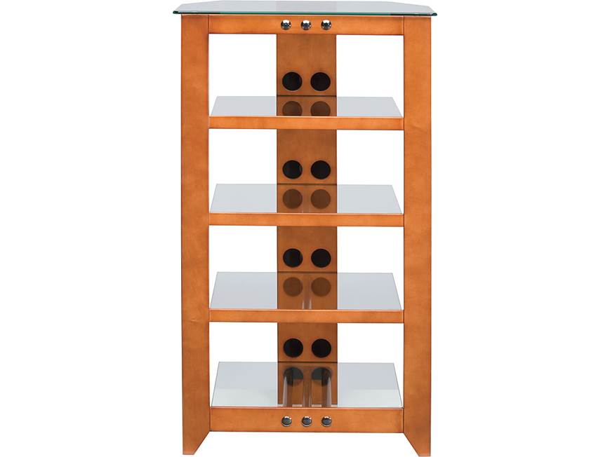 Sanus NFA245 (Cherry) 5-shelf audio component rack (Cherry) at