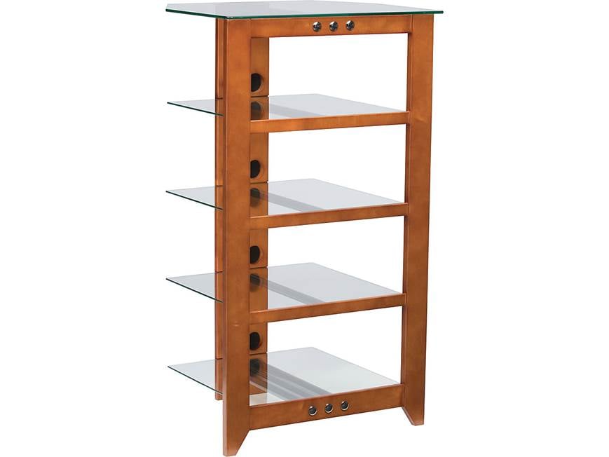 Sanus NFA245 (Cherry) 5-shelf audio component rack (Cherry) at