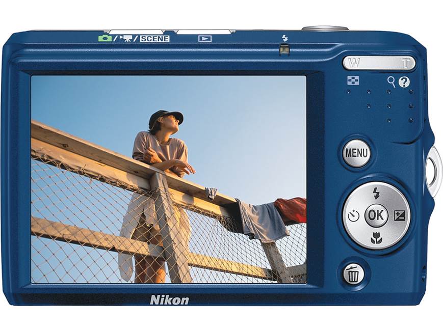 Nikon Coolpix L18 (Blue) 8-megapixel digital camera with 3X