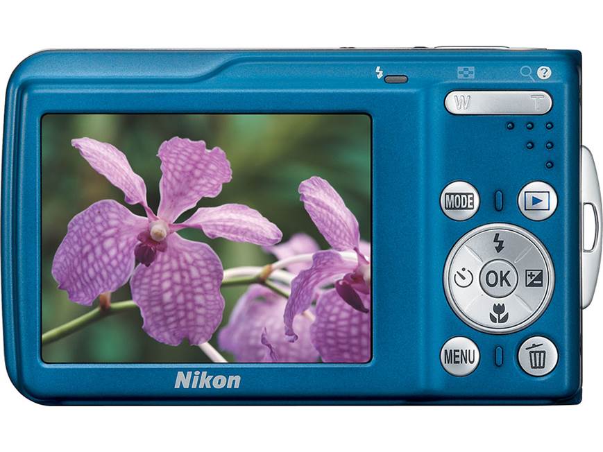 Nikon Coolpix S210 (Blue) 8-megapixel digital camera with 3X