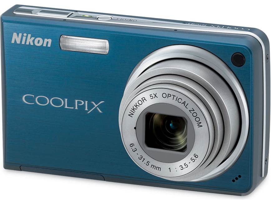 Nikon Coolpix S550 (Blue) 10-megapixel digital camera with 5X