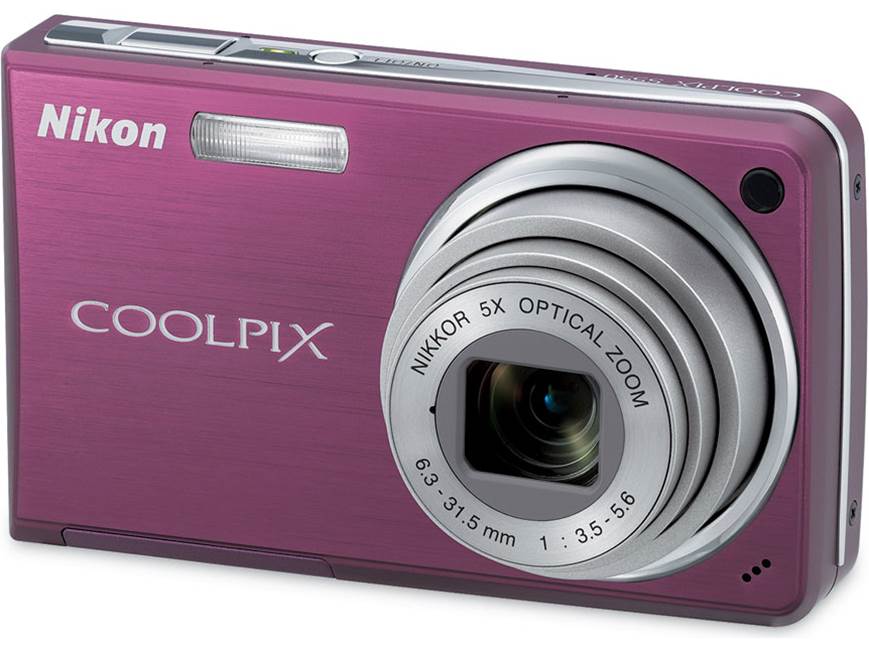 Nikon Coolpix S550 (Plum) 10-megapixel digital camera with 5X