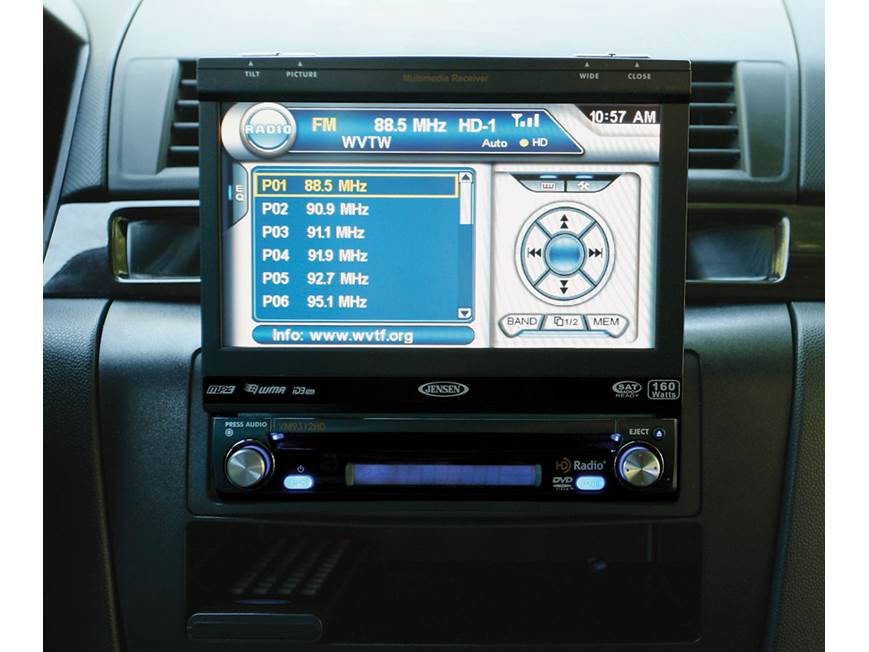 Jensen VM9312HD DVD receiver at Crutchfield
