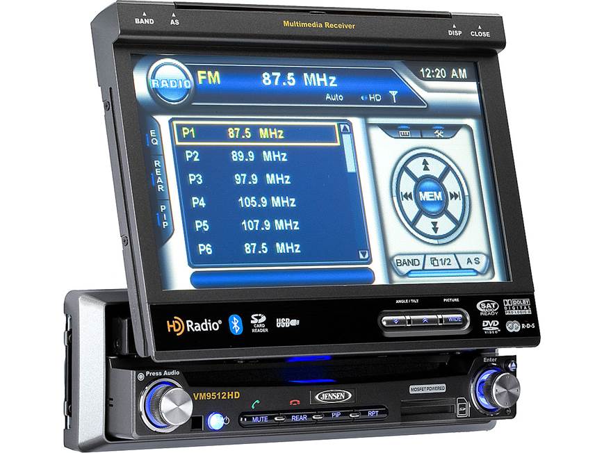 Jensen VM9512HD DVD receiver at Crutchfield