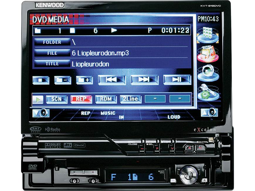 Kenwood Excelon KVT-819DVD DVD receiver (New Stock) at Crutchfield