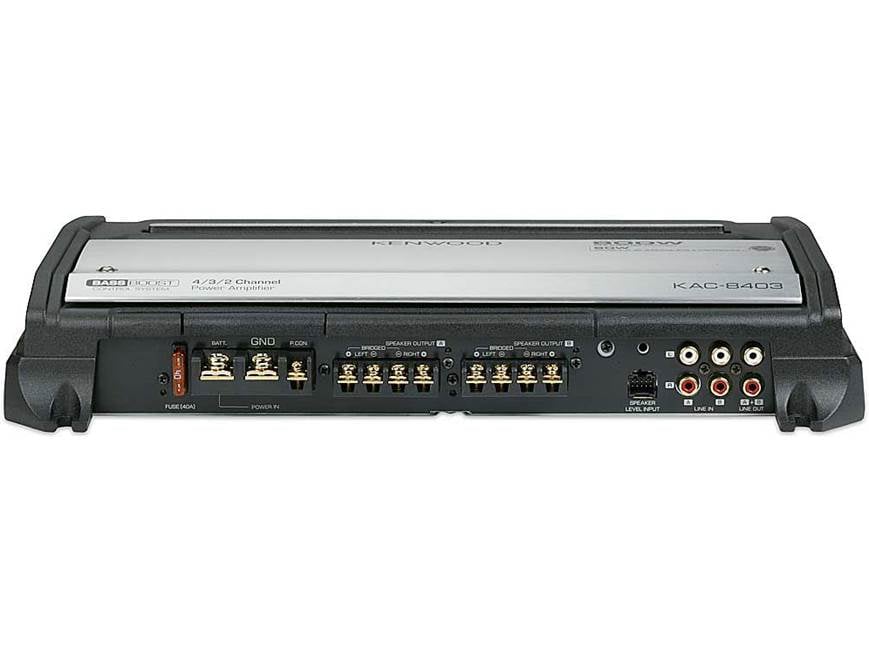Kenwood KAC-8403 4-channel car amplifier 60 watts RMS x 4 (New