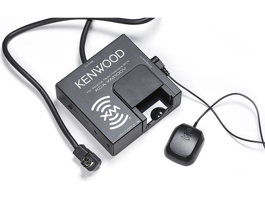 Kenwood KCA-XM100V Connect XM's universal satellite radio tuner to