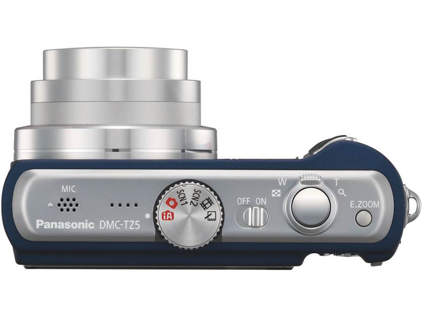 Panasonic Lumix DMC-TZ5 (Blue) 9-megapixel digital camera with 10X