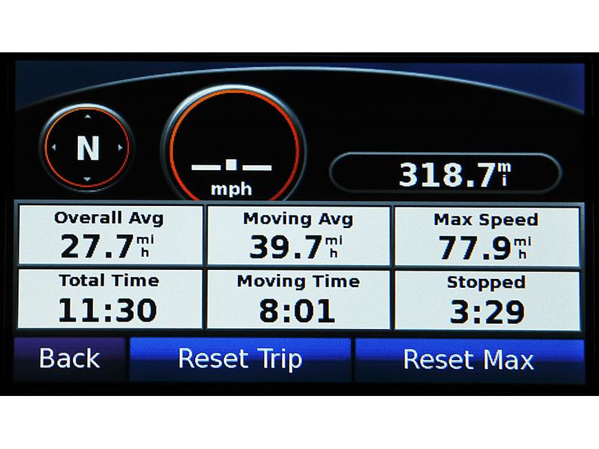 Garmin nuvi® 880 Portable car navigator with speech recognition