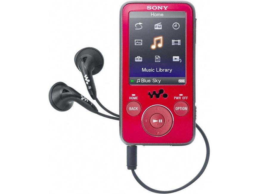 Sony NWZ-E436 (Red) 4GB Walkman® video/MP3 player with FM tuner