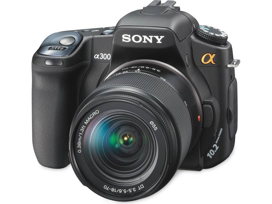 Sony DSLR-A300 Kit 10.2-megapixel digital SLR camera with 18-70mm
