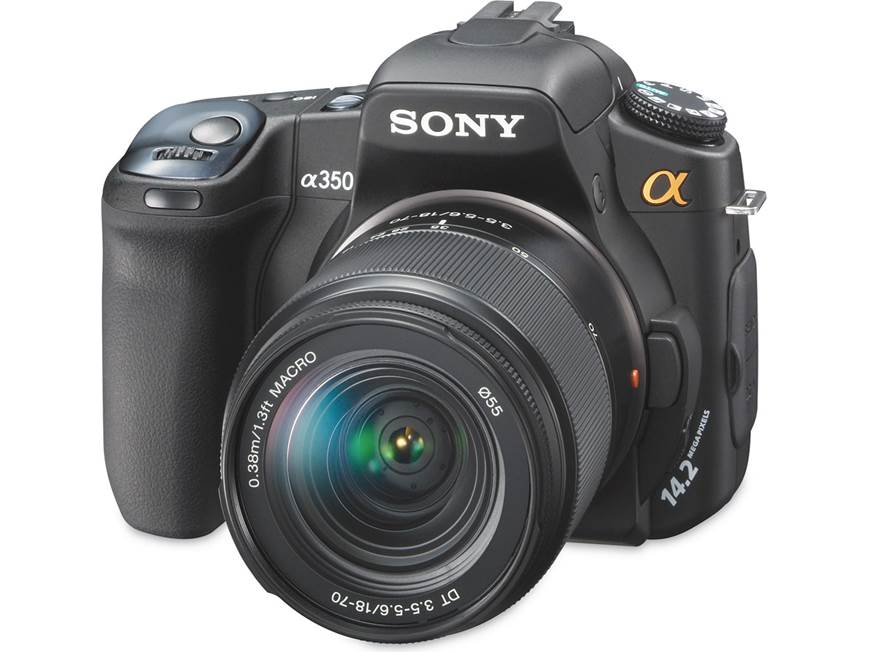 Sony Alpha DSLR-A350 Kit 14.2-megapixel digital SLR camera with 18