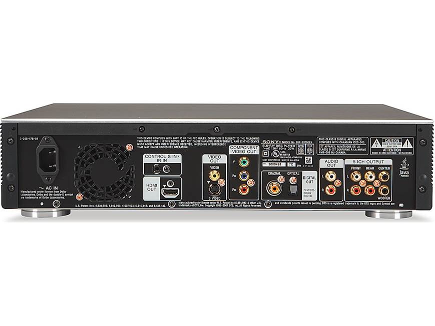 Sony ES BDP-S2000ES Blu-ray Disc™ high-definition player at