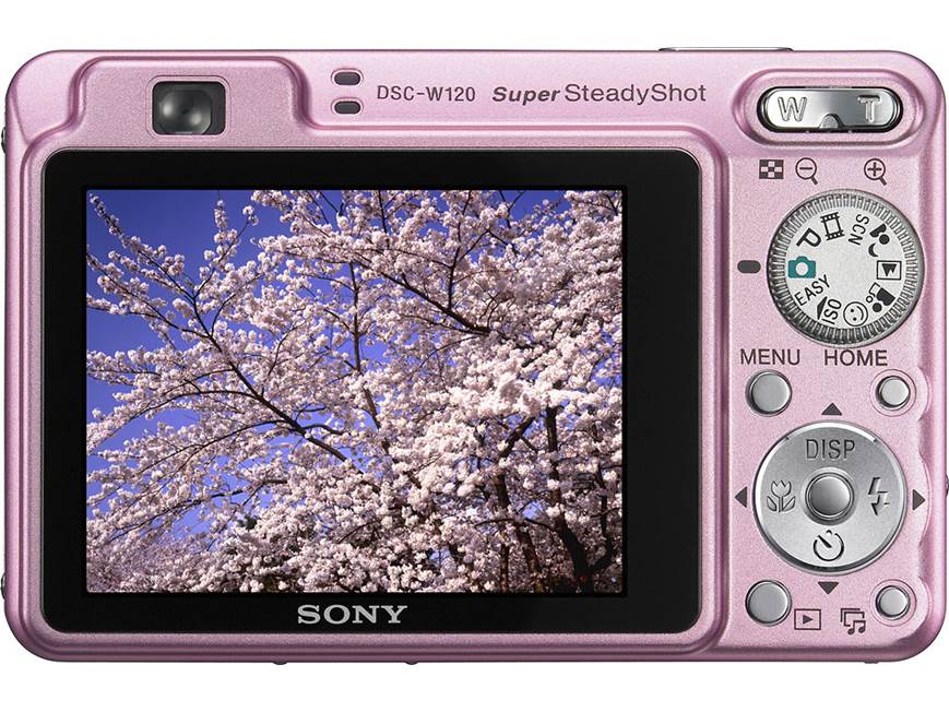 Sony Cyber-shot DSC-W120 (Pink) 7.2-megapixel digital camera with
