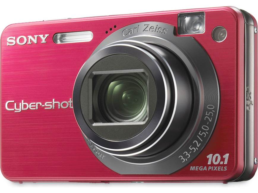 Sony Cyber-shot DSC-W170 (Red) 10.1-megapixel digital camera with