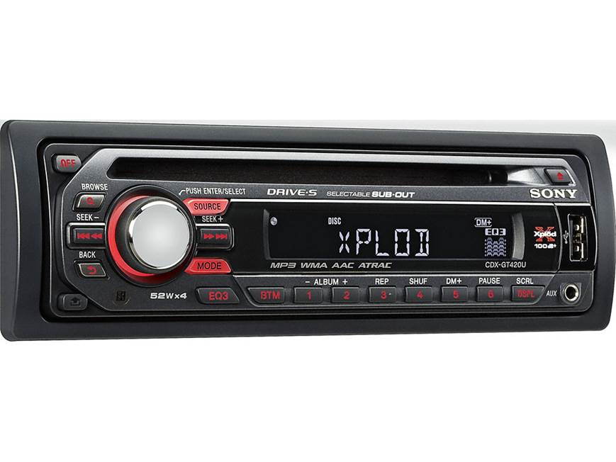 Sony CDX-GT420U CD receiver at Crutchfield