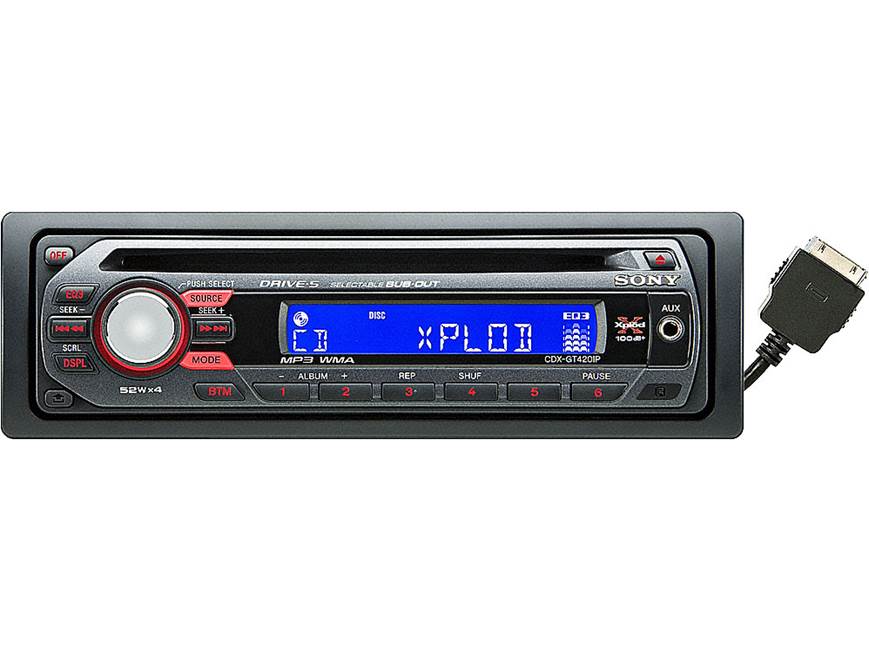 Sony CDX-GT420IP CD receiver at Crutchfield