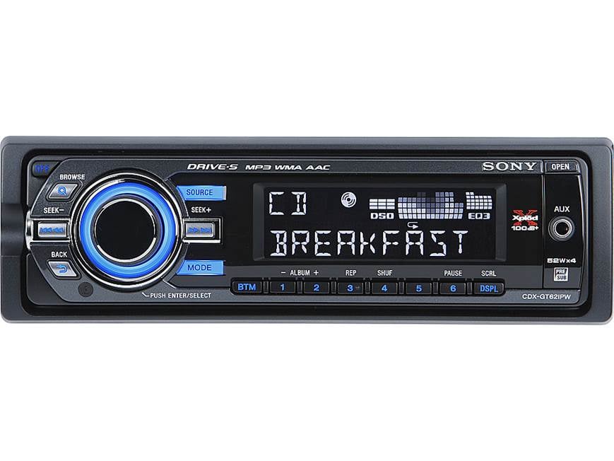 Sony Xplod CDX-GT62IPW CD receiver at Crutchfield