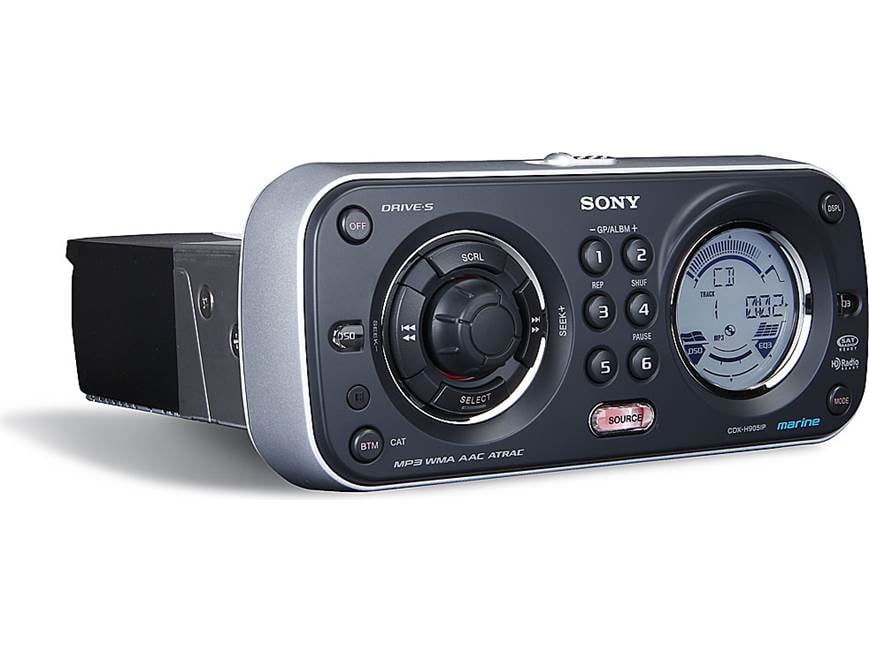 Sony CDX-H905iP Marine CD receiver with built-in iPod® control at