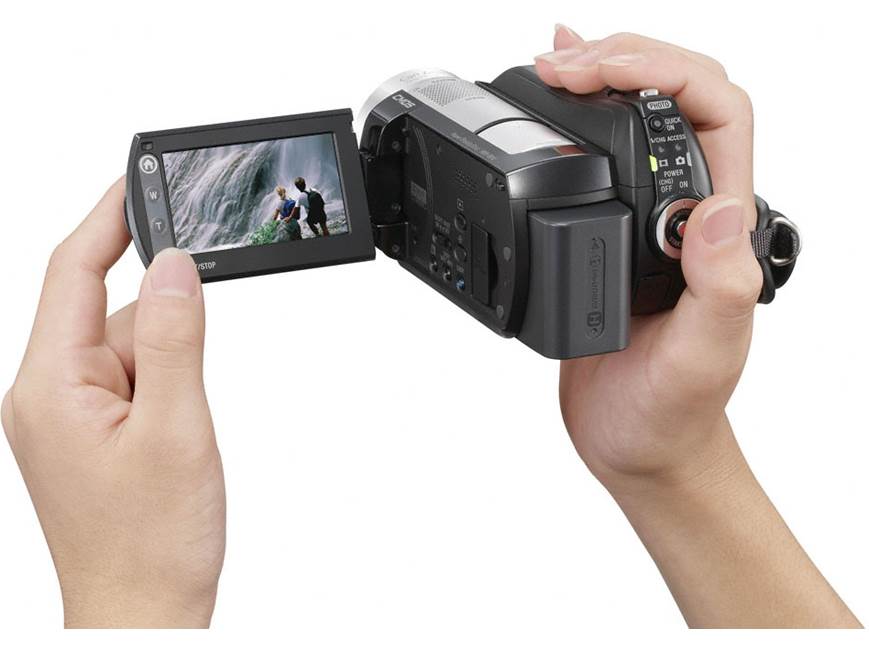 Sony HDR-SR10 40GB high-definition hard drive camcorder at Crutchfield