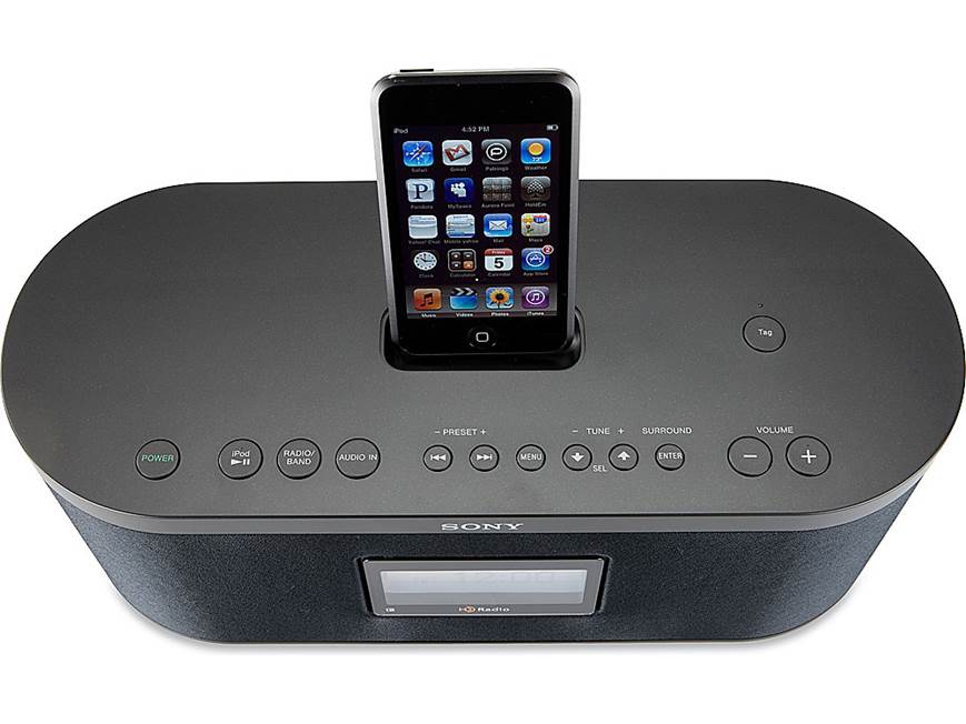 Sony XDR-S10HDiP AM/FM/HD Radio™ with iPod® dock at Crutchfield