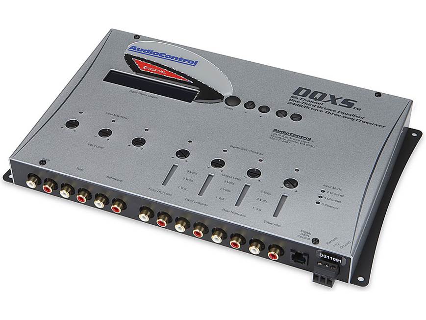 AudioControl DQXS (Silver) 6-channel digital equalizer with 4-way