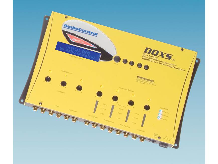 AudioControl DQXS (Silver) 6-channel digital equalizer with 4-way