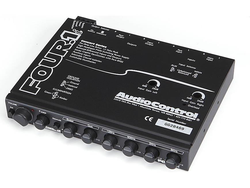 AudioControl FOUR1 プリアンプ AudioControl FOUR.1 Pre-Amp Line Driver Graphic Equalizer Old