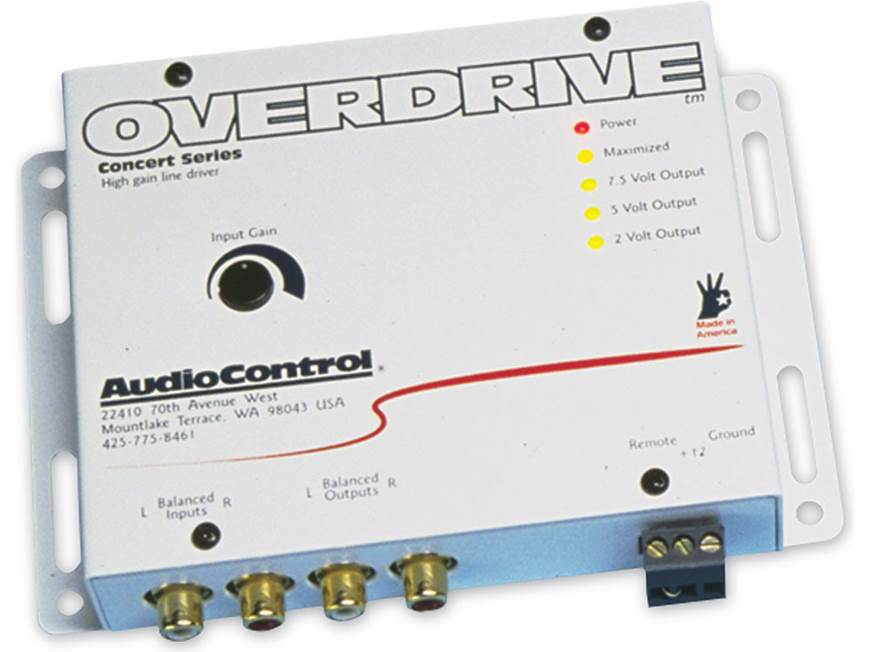 AudioControl Overdrive (Gray) 2-channel line driver (Gray) at