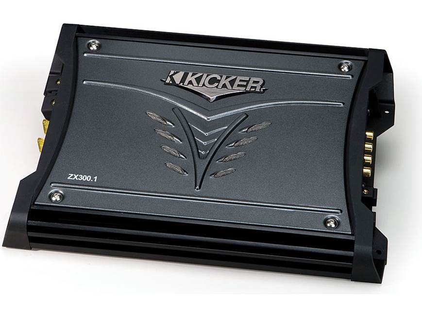 Kicker 08ZX300.1 Mono subwoofer amplifier 300 watts RMS x 1 at 2