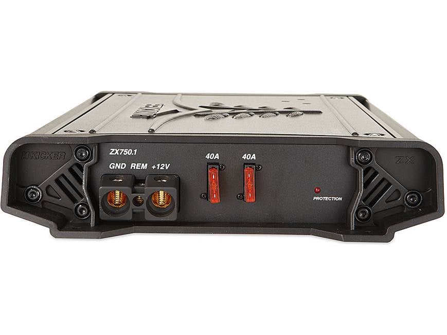 Kicker 08ZX750.1 Mono subwoofer amplifier 750 watts RMS x 1 at 2