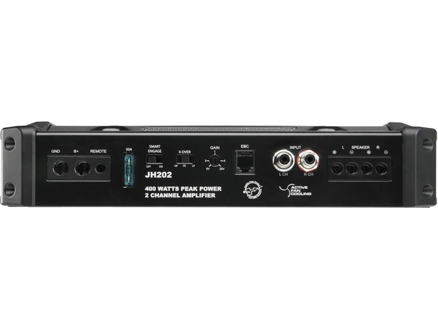 MTX JackHammer JH202 2-channel car amplifier — 50 watts x 2 at 4