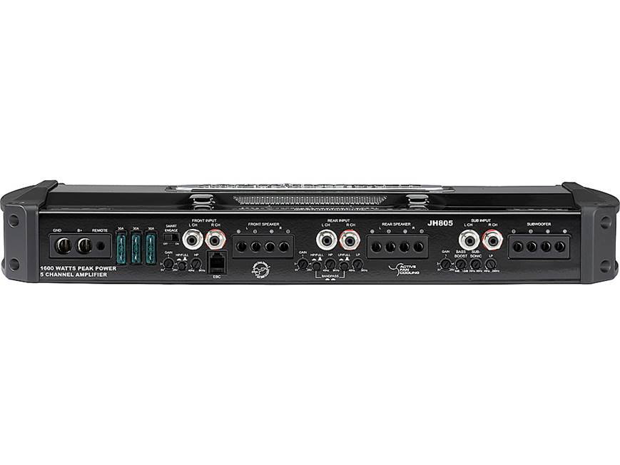 MTX JackHammer JH805 5-channel car amplifier — 37.5 watts x 4 at 4