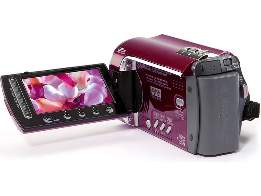 JVC GZ-MG330 (Ruby Red) 30GB hard drive/microSD™ card camcorder