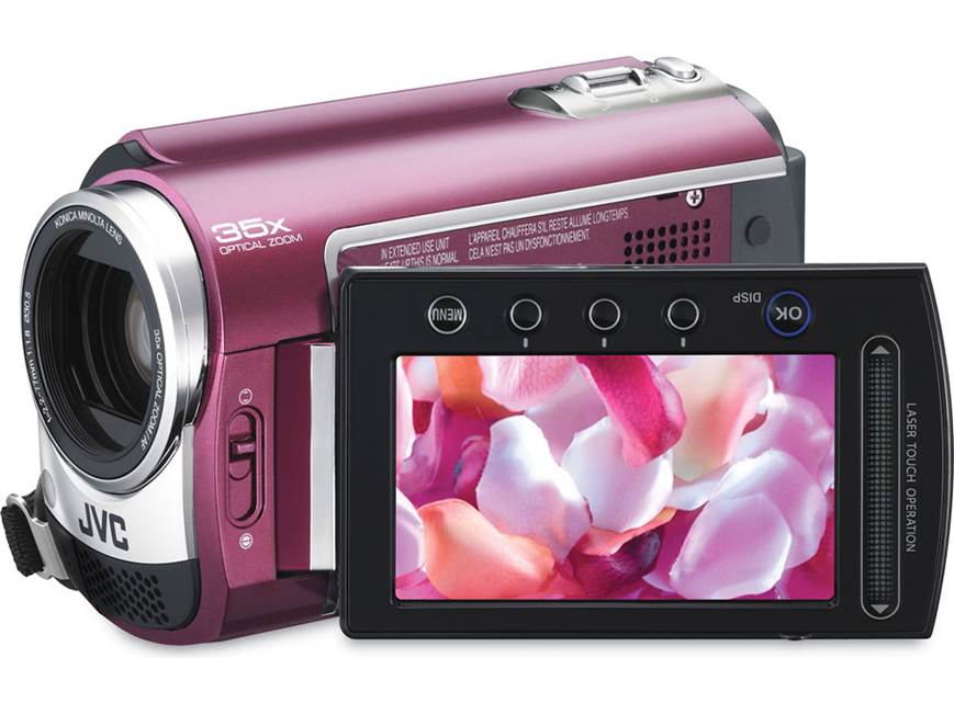JVC GZ-MG330 (Ruby Red) 30GB hard drive/microSD™ card camcorder