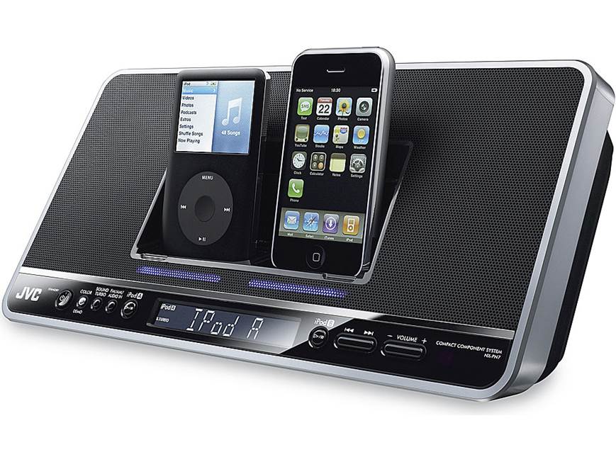 JVC NX-PN7 Powered speaker system with dual iPod® docks at Crutchfield