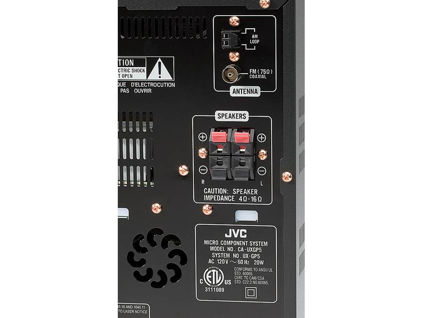 JVC UX-GP5 Micro system with flipdown iPod® dock at Crutchfield