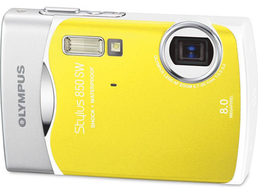 Olympus Stylus 850 SW (Yellow) Waterproof 8-megapixel digital