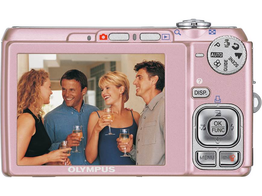 Olympus FE-340 (Pink) 8-megapixel digital camera with 5X optical