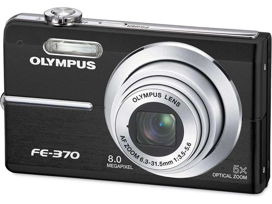 Olympus FE-370 (Black) 8-megapixel digital camera with 5X optical