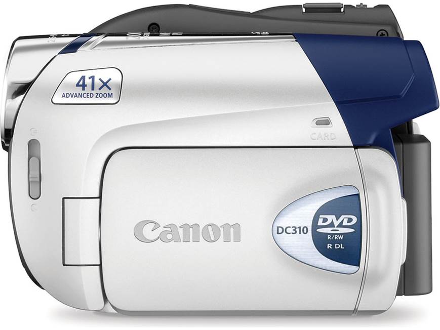 Canon DC310 DVD camcorder at Crutchfield