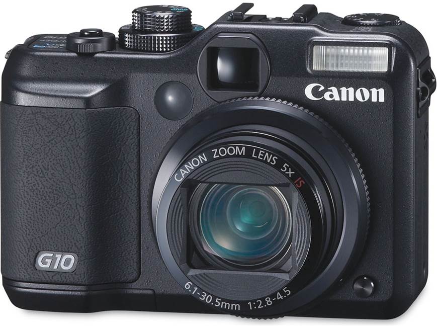Canon PowerShot G10 14.7-megapixel camera with 5X optical zoom at