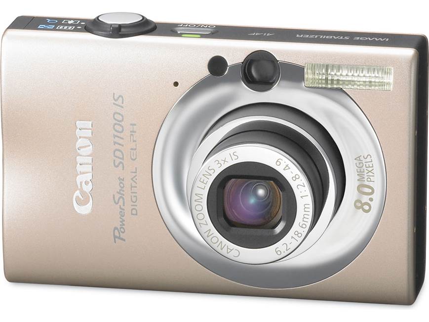 Canon PowerShot SD1100 IS (Gold) 8-megapixel digital camera with