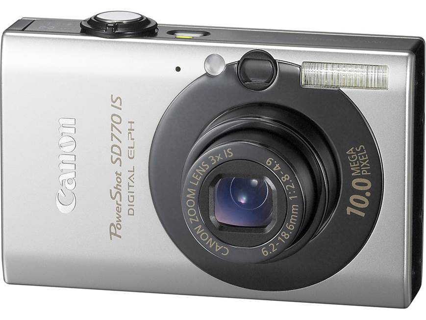 Canon コンパクトデジタルカメラ 10.0メガピクセル Canon PowerShot SD770 IS (Black/Silver) 10-megapixel digital