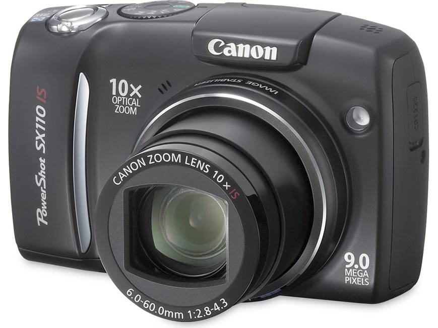 Canon PowerShot SX110 IS (Black) 9-megapixel digital camera with
